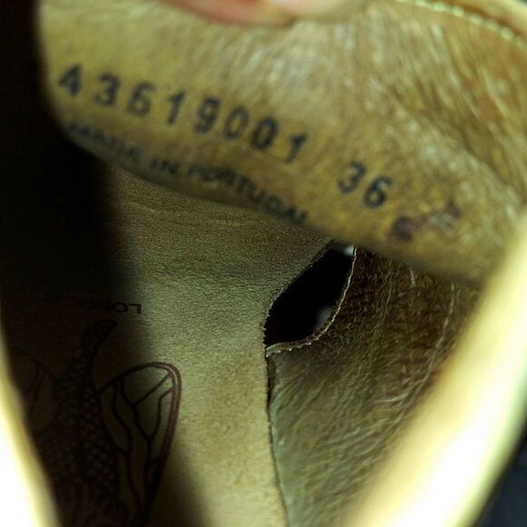 Fly London Luxe Kiwi & Olive Tieback Leather Platform Wedge Sandals Sz 36 - Picture 10 of 10